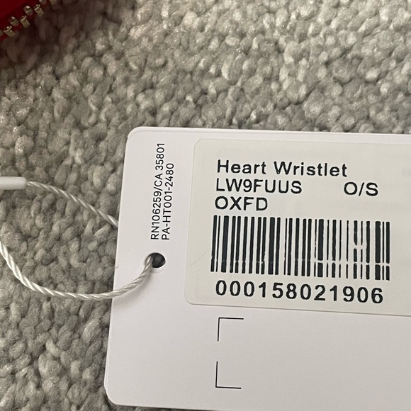 Lululemon Heart Wristlet Oxford Red - Picture 6 of 7